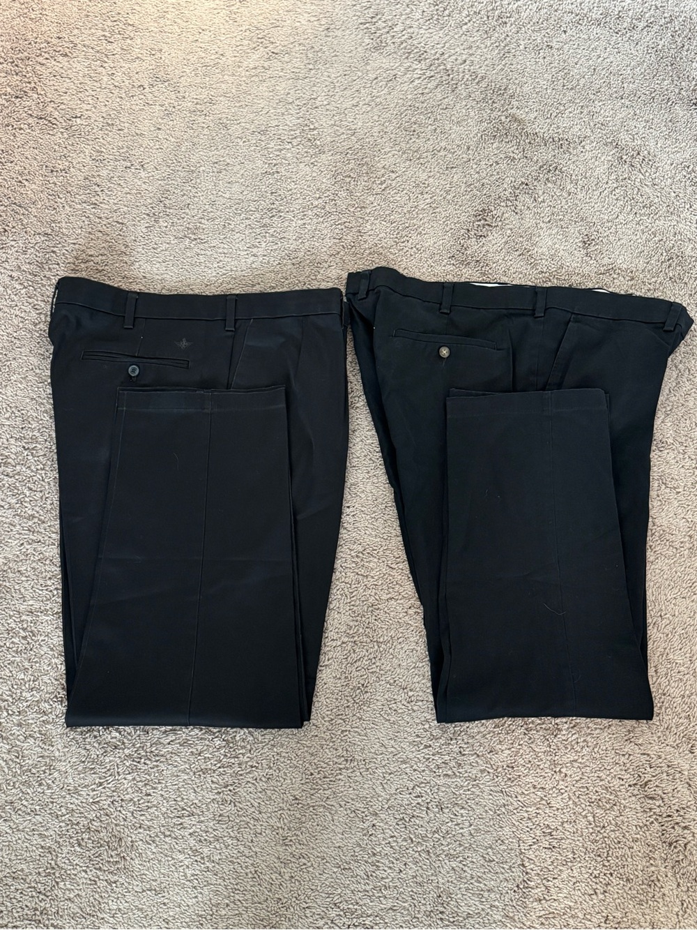 Men's Black Dress Pants - Classic Tailored Trousers